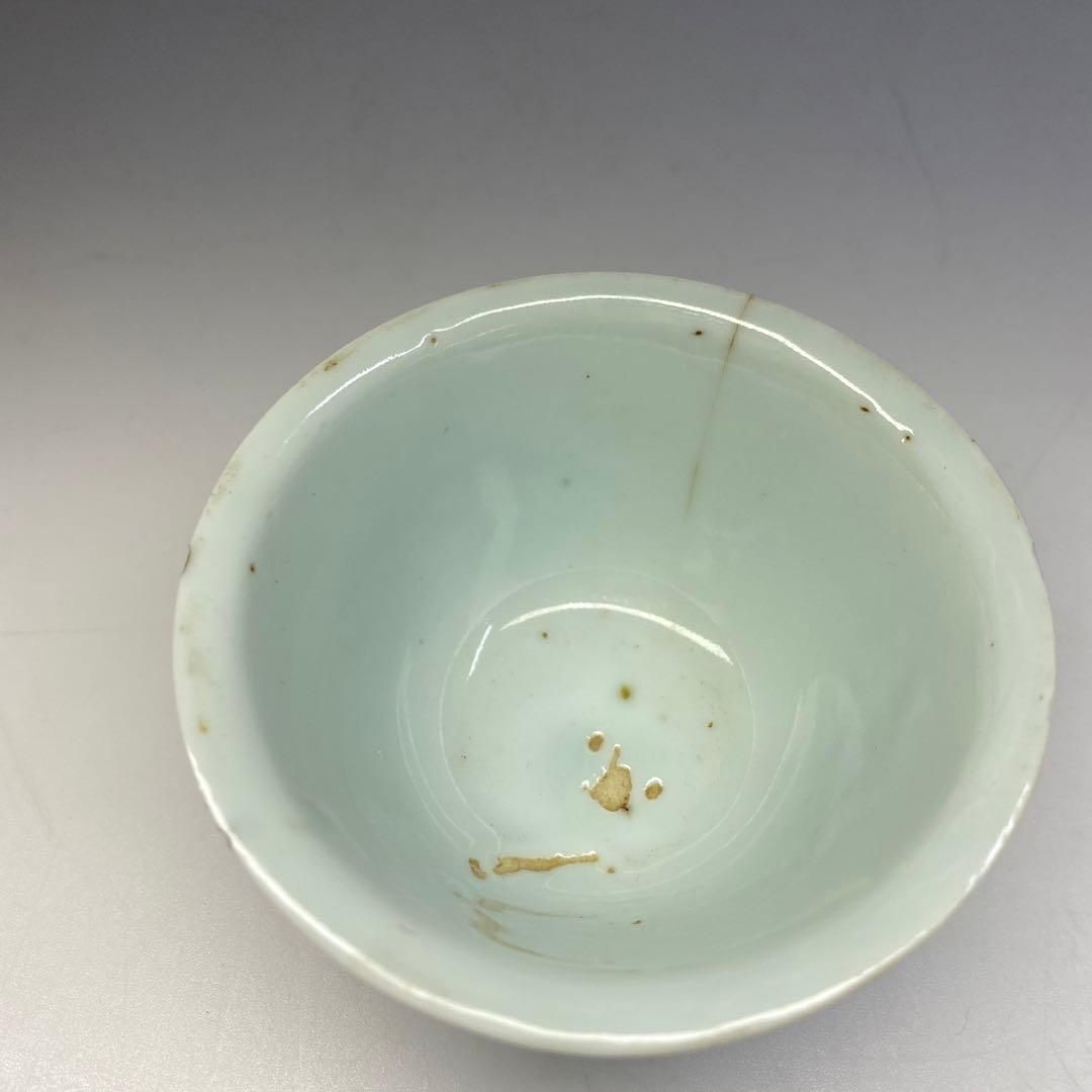 中国清朝期 青花煎茶碗3客 直径約8㎝ 東Y6-0703①タカチ 【公式通販】