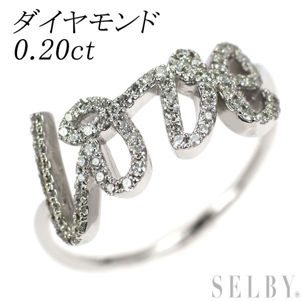 Pt950 ダイヤモンド リング 0.20ct - メルカリ