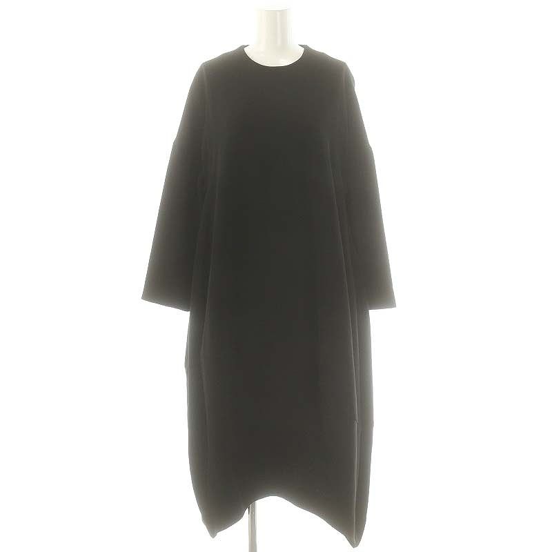 エンフォルド ENFOLD 裏起毛バルーンワンピース 36 黒 /MI □OS □SH  