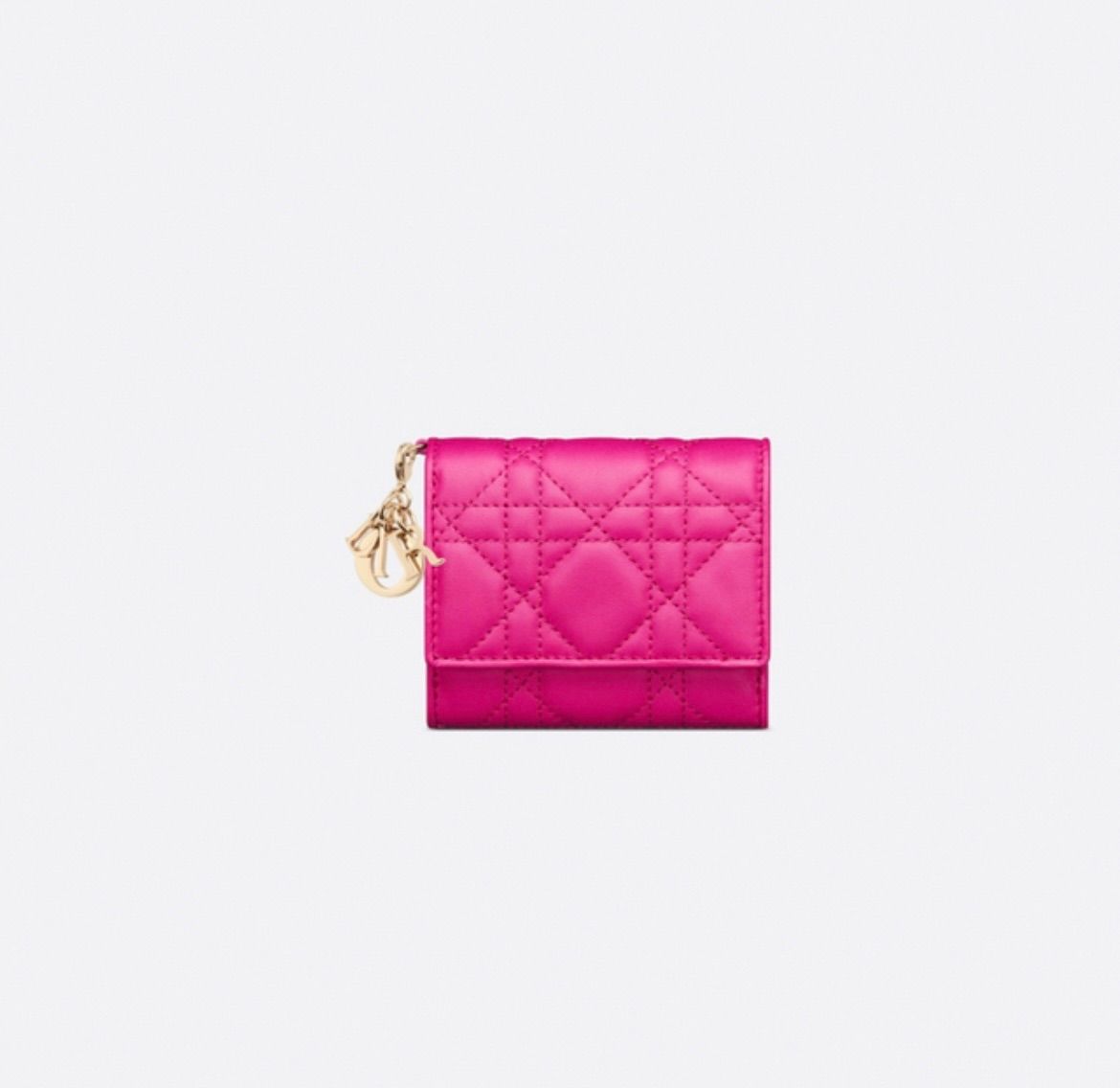 新品 Christian Dior ディオール LADY DIOR ロータスウォレット 財布