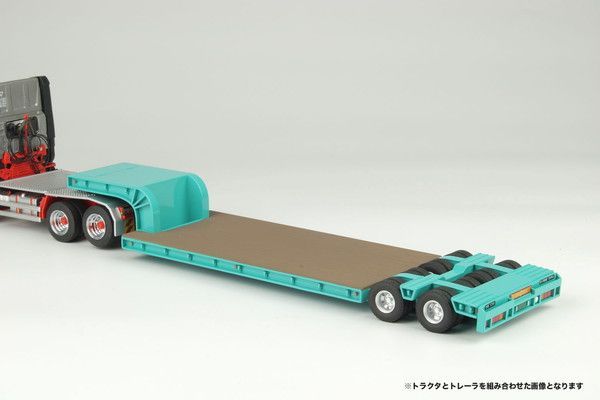プラッツ×ケンクラフト 1 50 16輪 中低床重量物運搬用トレーラ ライトグリーン 完成品 佐川急便