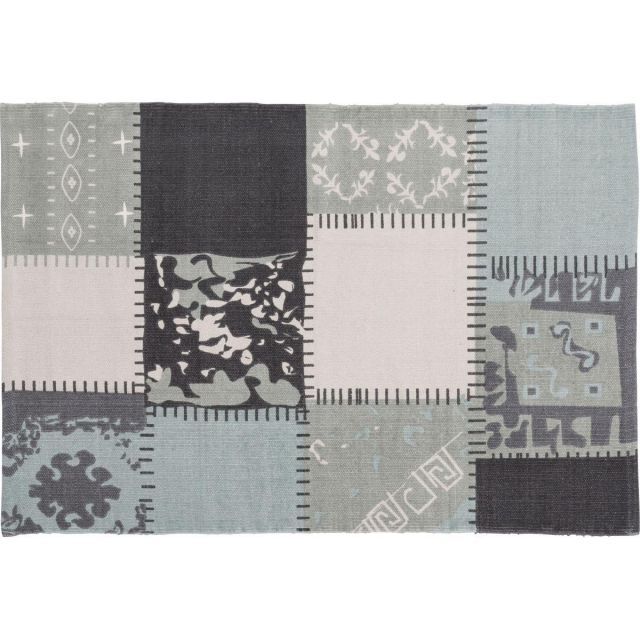 東谷 ROOM ESSENCE ラグ TTR-185A 東谷(Azumaya-kk) ラグ グレー 幅90