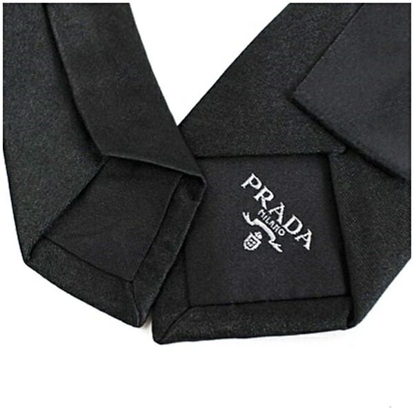プラダ ネクタイ ナロータイ 無地 中古 Aランク PRADA メンズ