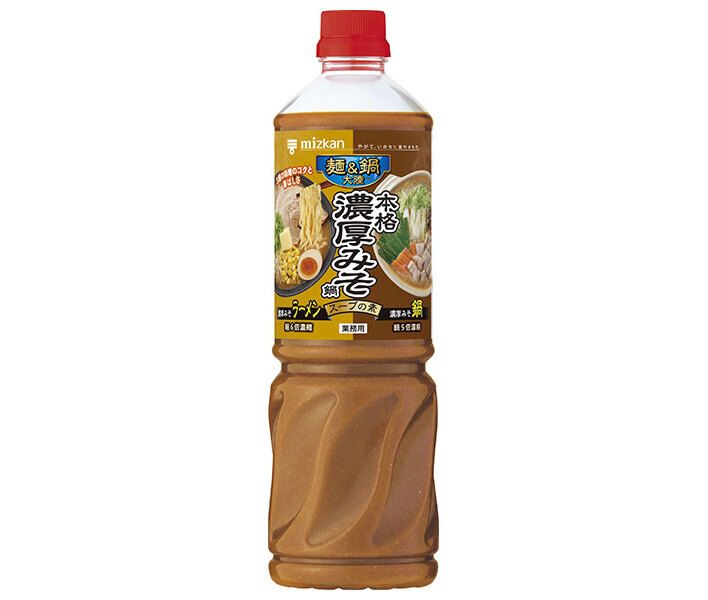 ミツカン 麺-鍋大陸 本格濃厚みそ鍋 スープの素 1140g×8本入｜ MIZKAN スープの素 みそ鍋