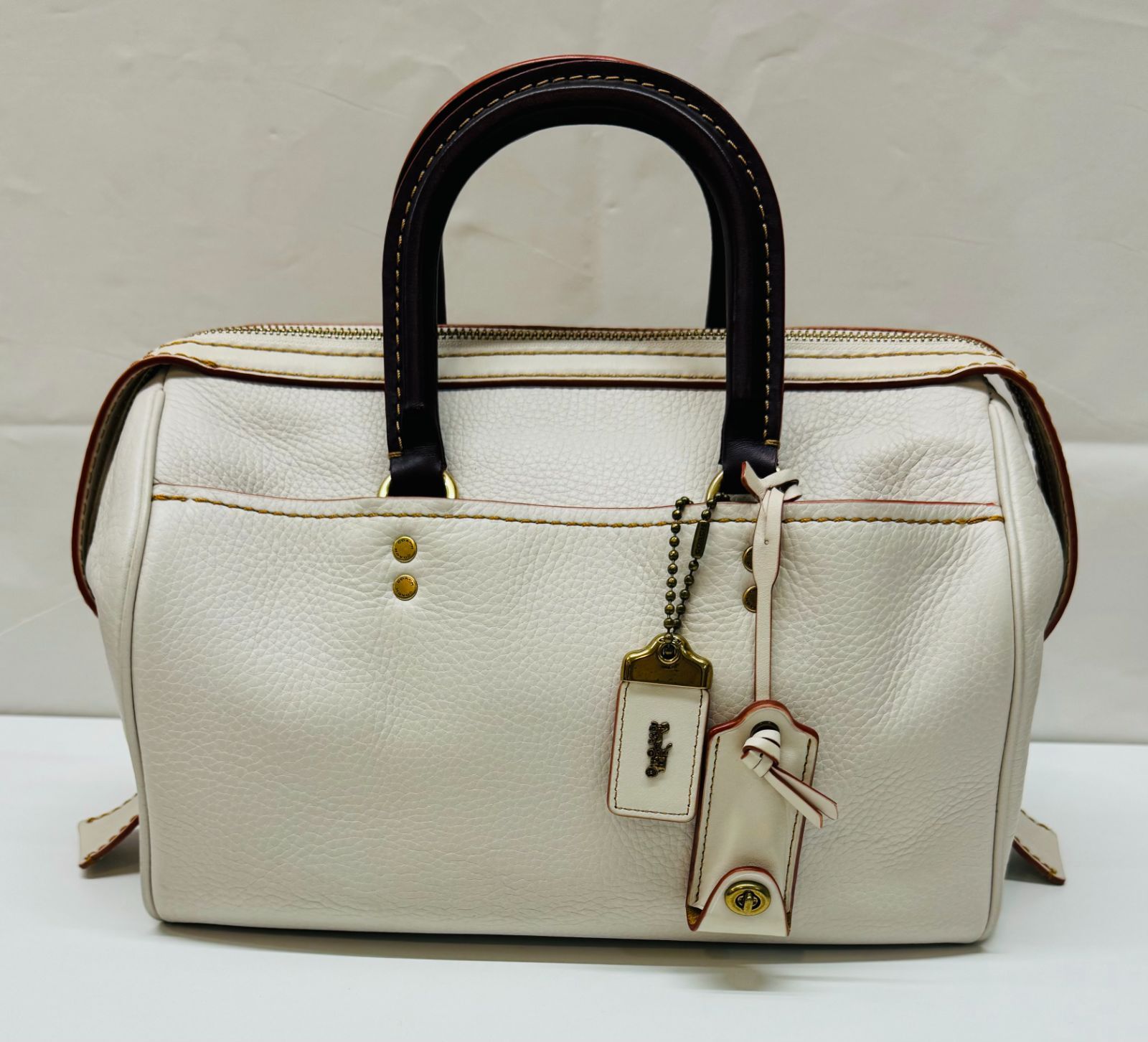 COACH コーチ ローグサッチェル ペブルドレザー ミニボストン