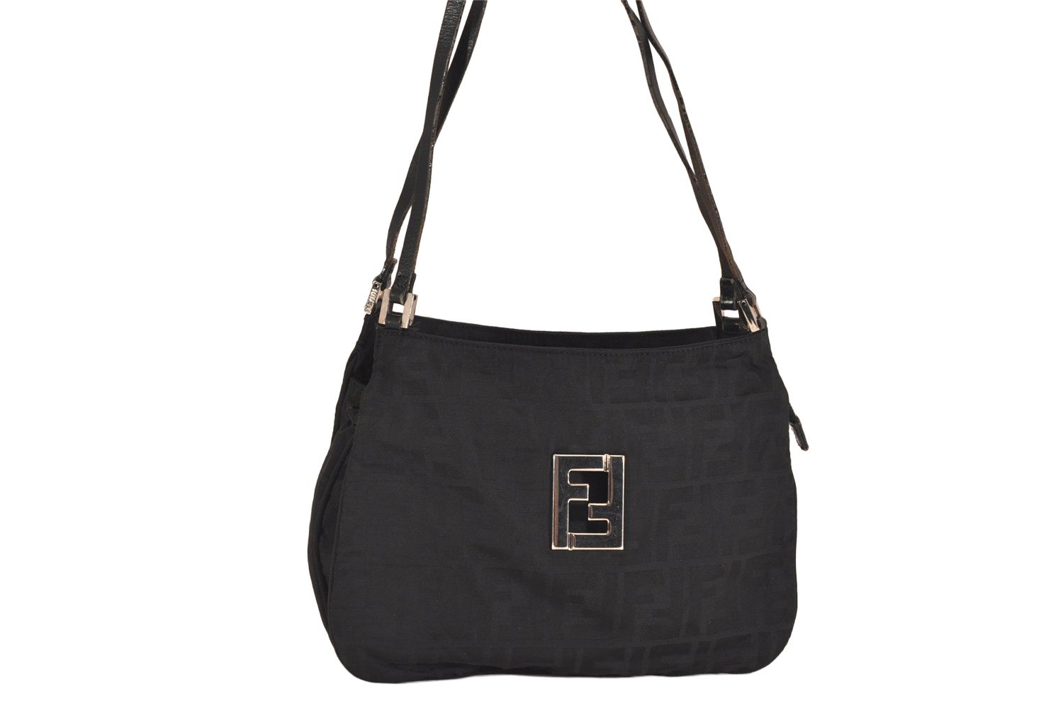 FENDI ズッカ柄 ショルダーバッグ 財布セット FENDI フェンディ ズッカ柄 ショルダーハンドバッグ 財布 ナイロン