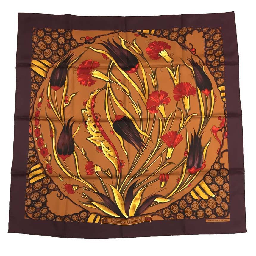 美品 HERMES エルメス スカーフ カレ90 CERAMIQUE OTTOMANE