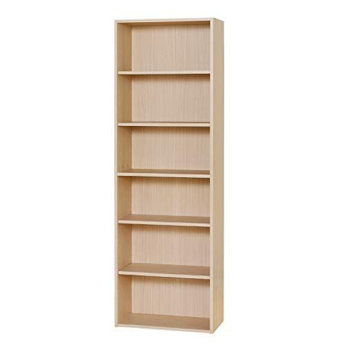 新着商品 FUL-1860NA フルニコ 幅58.1×奥行29.2×高さ179.7cm ベーシックデザイン ナチュラルブラウン木目柄 一人暮らしの部屋や狭いスペースにぴったりサイズ 同シリーズで組み合わせ自由自在 整理棚 本棚 シェルフ フリーラック 白井産