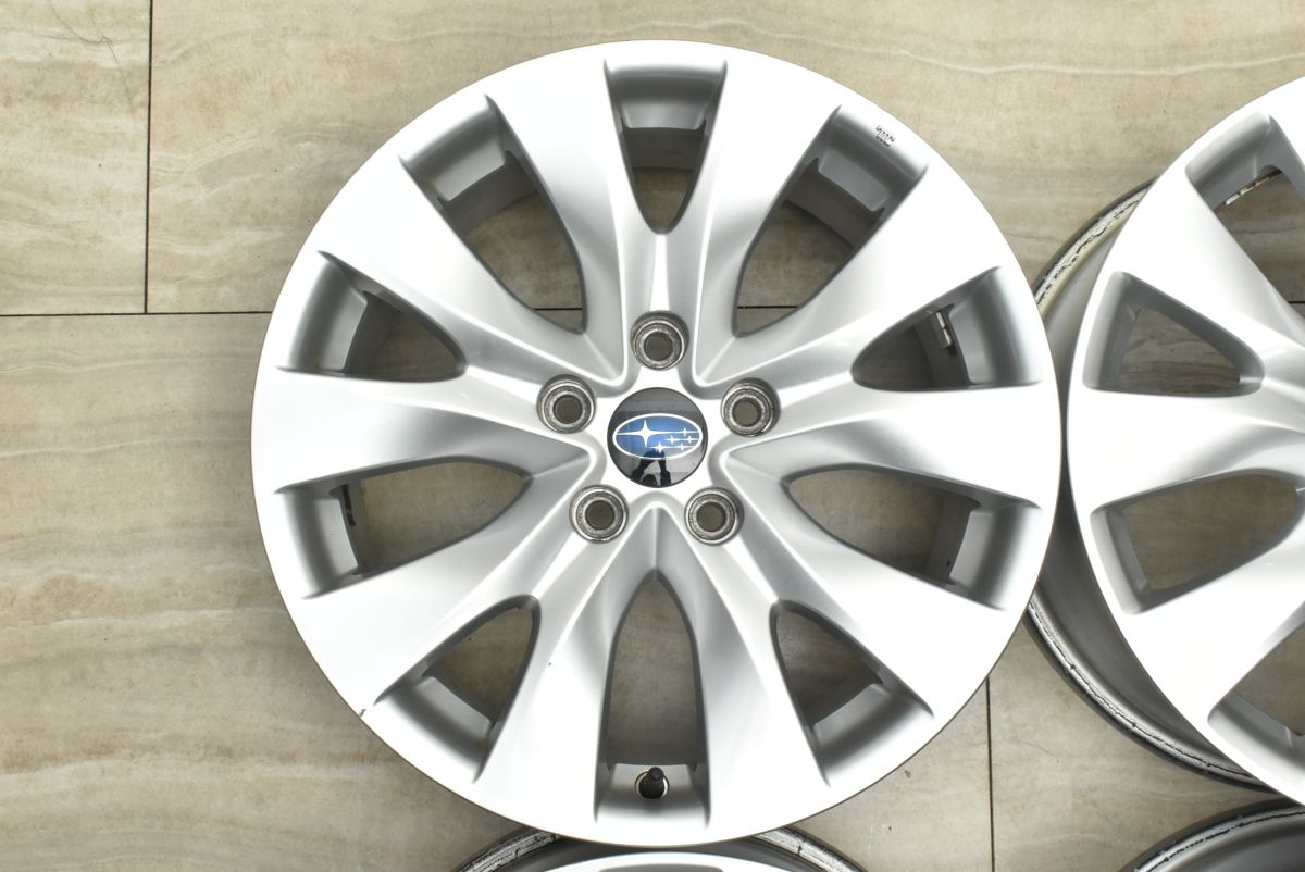 良好品】スバル B4 レガシィ 純正 17in 7.5J +55 PCD114.3 4本セット 