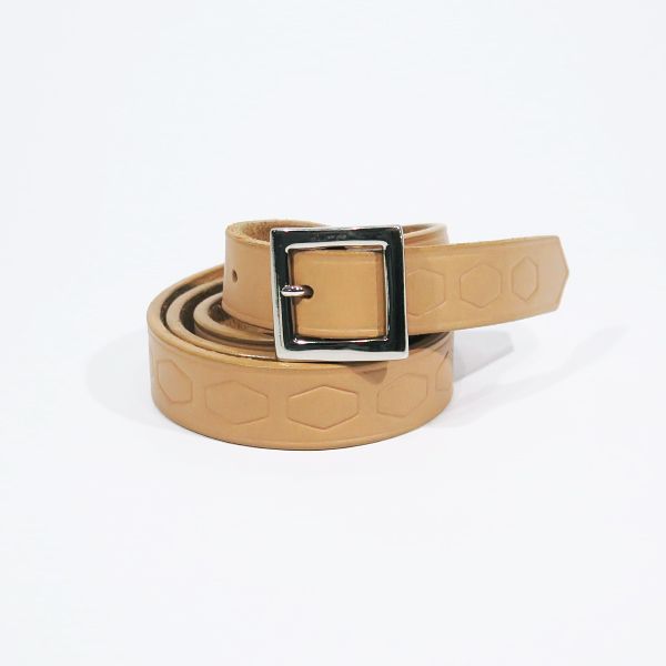 GOODENOUGH グッドイナフ スタッズベルト　ベージュ GOODENOUGH グッドイナフ LEATHER BELT レザー ベルト ベージュ - メルカリ