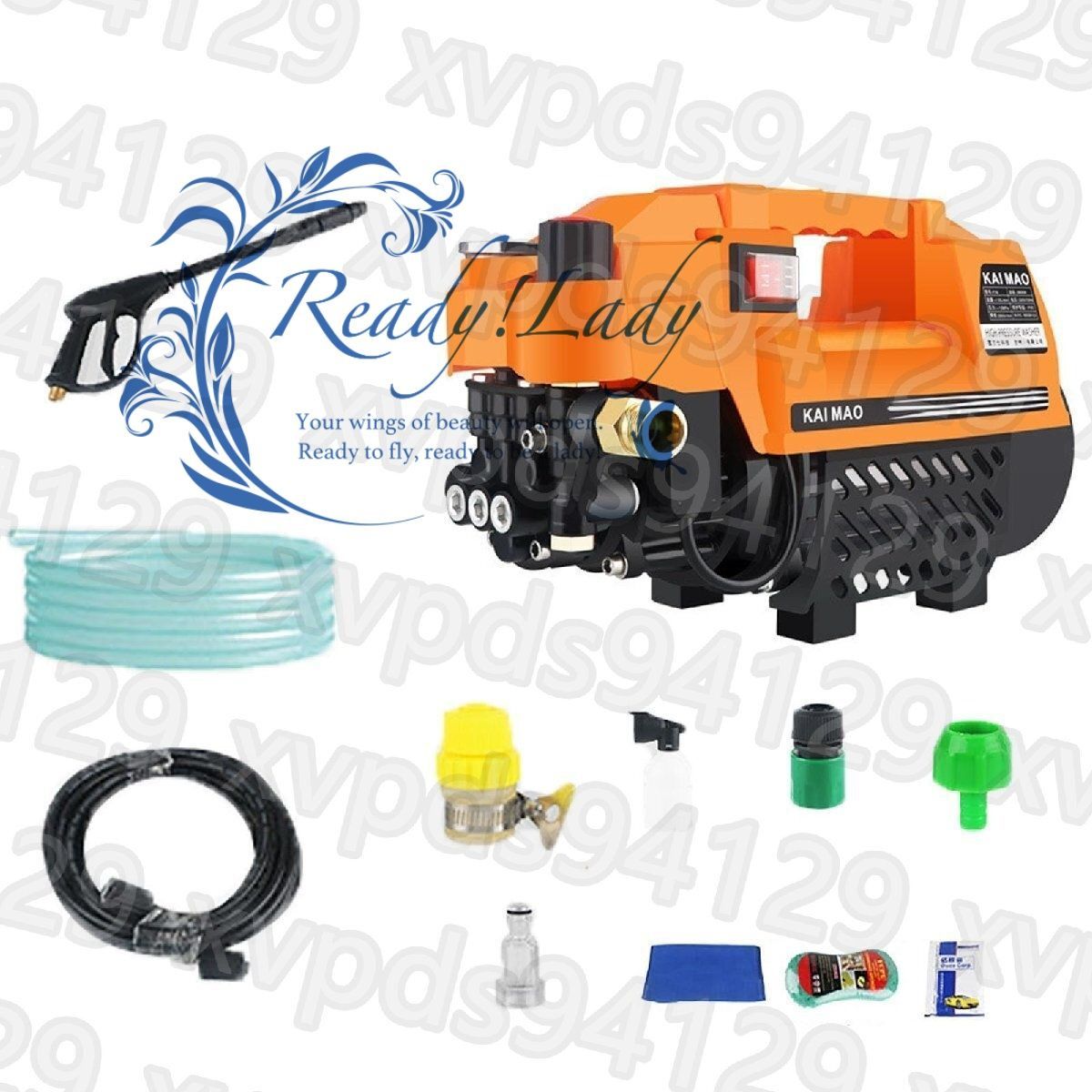 高圧洗浄機 110v 高圧洗浄ショートガン 水量10L|Min 圧力調整 0-12MPa 家庭用洗車機 洗車フォームガン 3ジェットモード