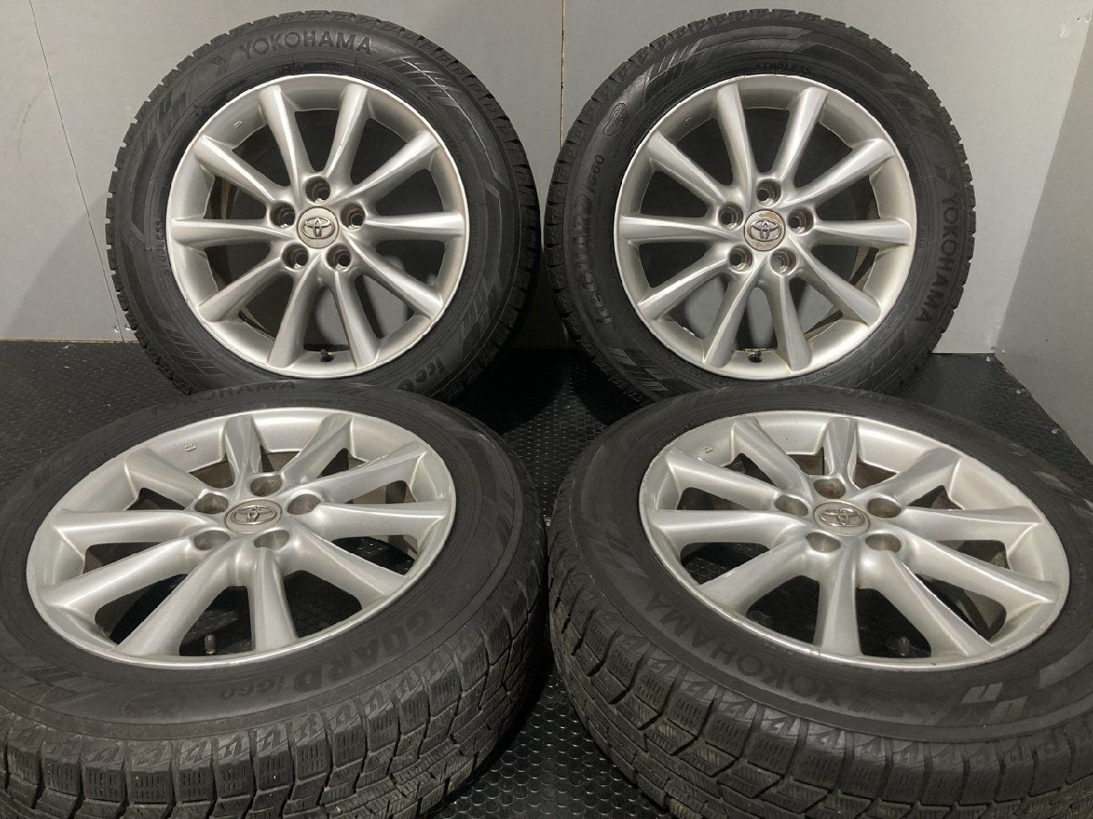 【YOKOHAMA ice GUARD iG60 215/60R17】スタッドレス【トヨタ 50エスティマ 純正ホイール 17インチ  7J5HPCD114.3+50】19年製　(MTW48)