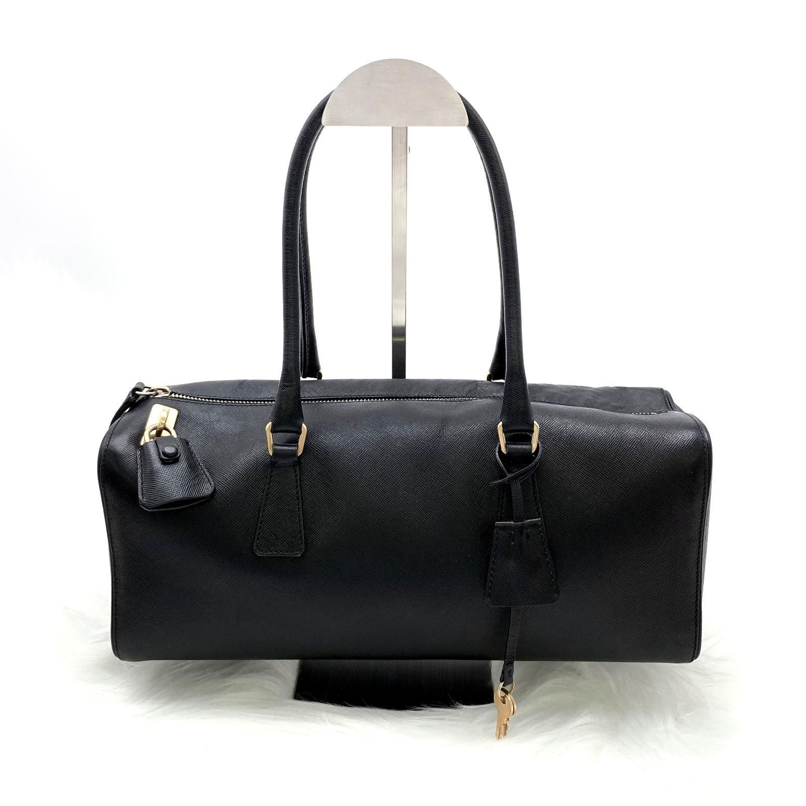 PRADA プラダ BR0487 サフィアーノスポーツレザー 黒 ミニボストン 