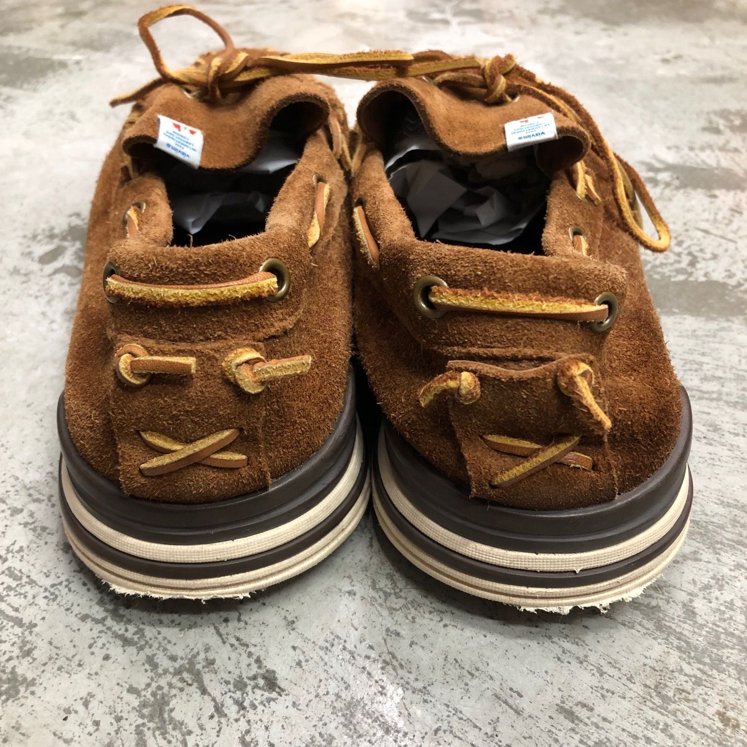 visvim YUCCA MOC-FOLK スエード レザー モカシン シューズ
