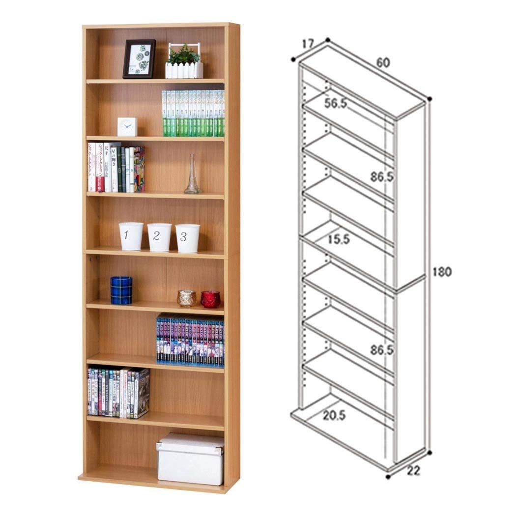 数量 コミック 本棚 収納 幅60cm ナチュラル ラック 書棚 039409 クロシオ