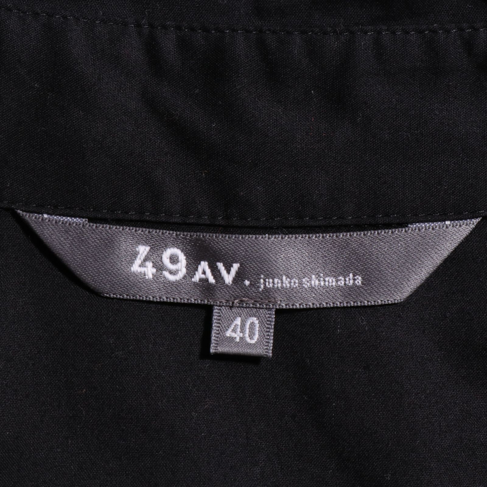【美品】フォーティナインアベニュージュンコシマダ 長袖ブラウス フリル M ☆美品☆ 49AV.junko shimada フォーティーナインアベニュー