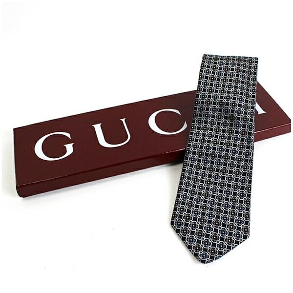 【GUCCI】 ネクタイ 新品未使用 GUCCI（グッチ） ネクタイ GG柄(8cm) A32【ブランド・プレゼント