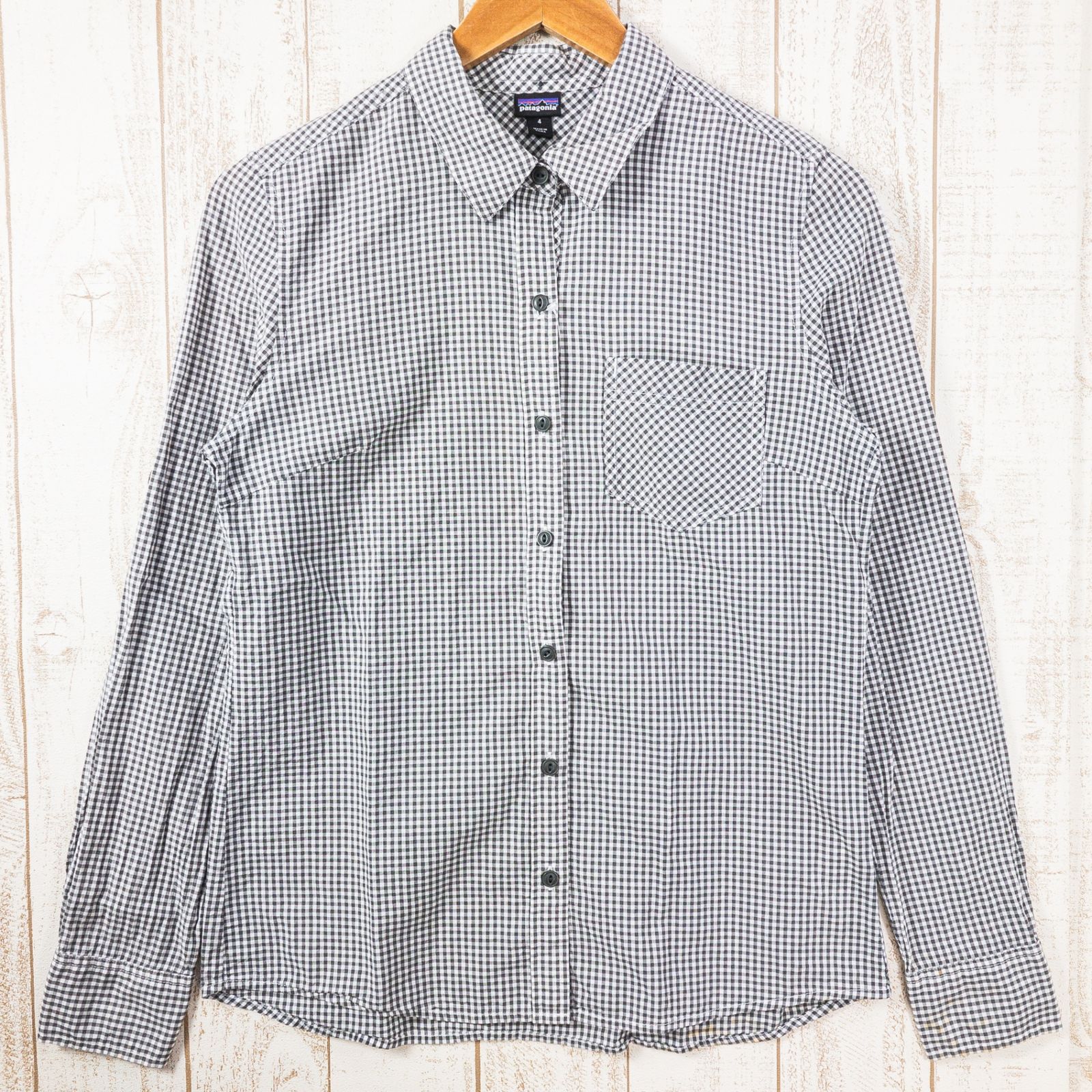 Women s 4 チャコール系 2016 Patagonia パタゴニア ロングスリーブ ブルックリン シャツ Long Sleeve Brooklyn Shirt MRYF オーガニックコットン ウェア トップス インナー シャツ