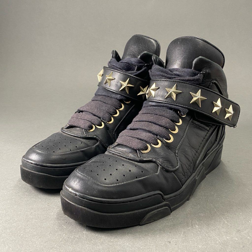 1f2 GIVENCHY ジバンシィ Tyson Stars Hi タイソンスターズ ハイカットスニーカー 43 ブラック レザー イタリア製  シューズ ジバンシー - メルカリ