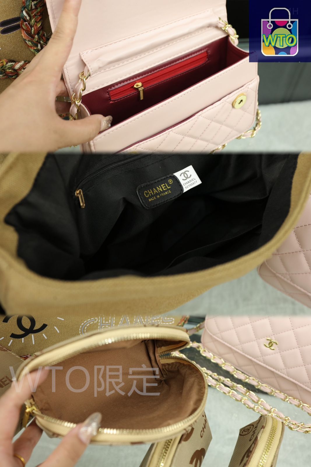 CHANELシャネルvintageヴィンテージヴァニティ　化粧ポーチミント CHANELシャネルvintageヴィンテージヴァニティ 化粧ポーチミント