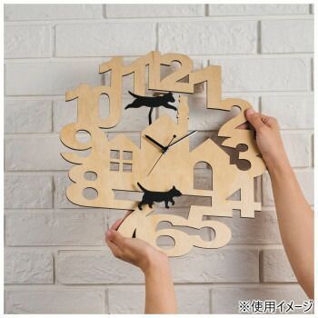 イシグロ 木製振り子時計 ねこ 31262 NEXPOTALLINN_EU