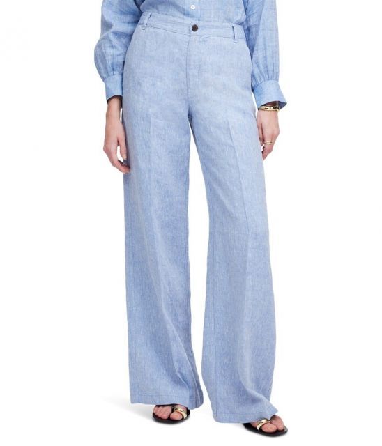 【送料無料】 メイドウェル レディース カジュアルパンツ ボトムス The Zoe Relaxed Wide Pant Sunfaded Blue