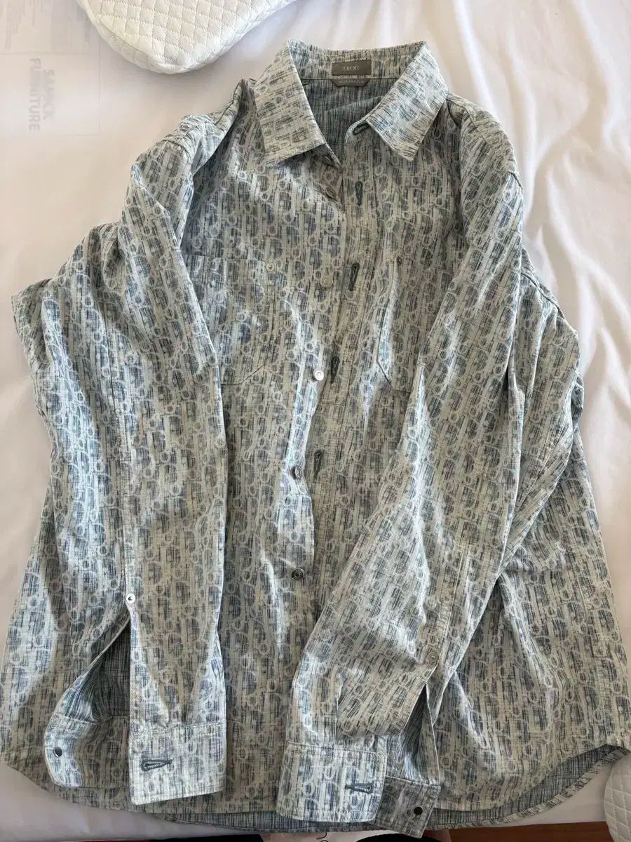 41 ディオール オブリーク カスリ デニムシャツ