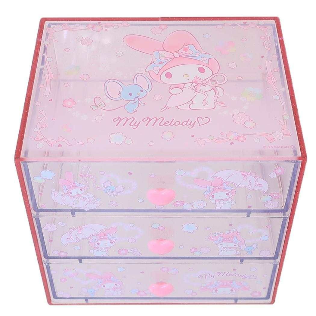 マイメロ チェスト アクセサリー ケース ピンク 小物入れ サンリオ 引出し サンリオ マイメロディ クローゼットチェスト 小物入れ