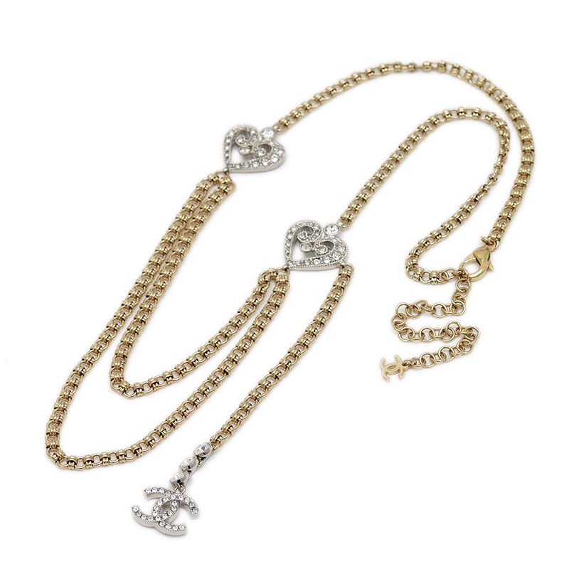 ≪25C★≫CHANEL ロングネックレス ハート CHANEL シャネル ネックレス ココマーク ハート ロング