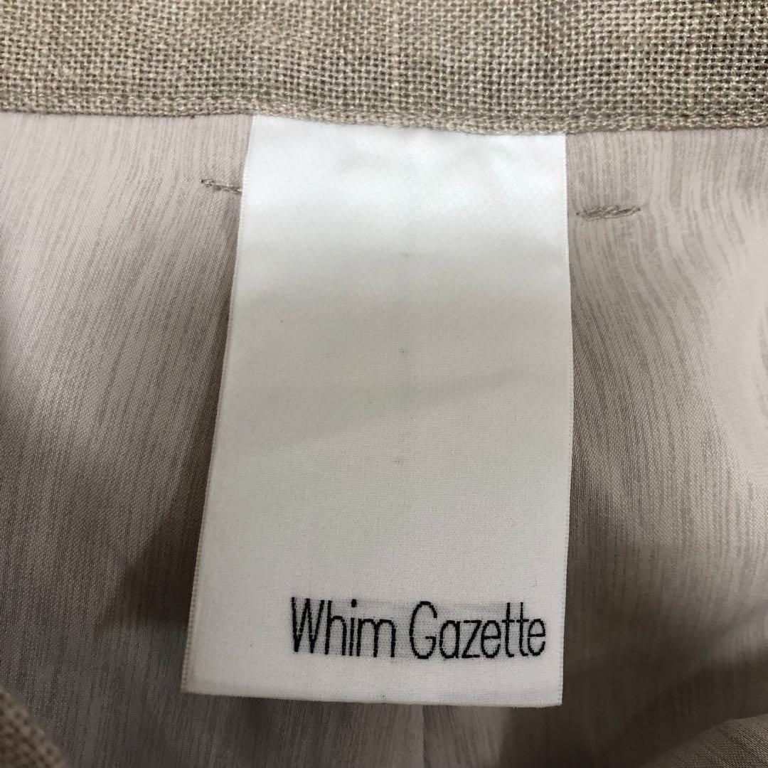 Whim Gazette ジュートライクタックパンツ 36 ベージュ ウィムガゼット