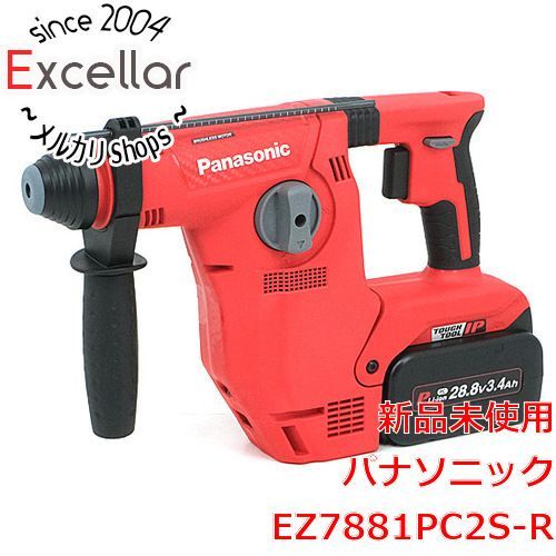 bn 10 開封のみ Panasonic 充電ハンマードリル 28.8V EZ7881PC2S-R 赤