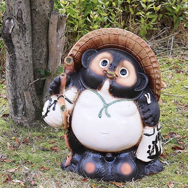 信楽焼きたぬき　20号福々ひねり狸　【ta-0079】⁇ 信楽焼 20号福ひねり狸 たぬき タヌキ 開運 縁起物 可愛い 陶器