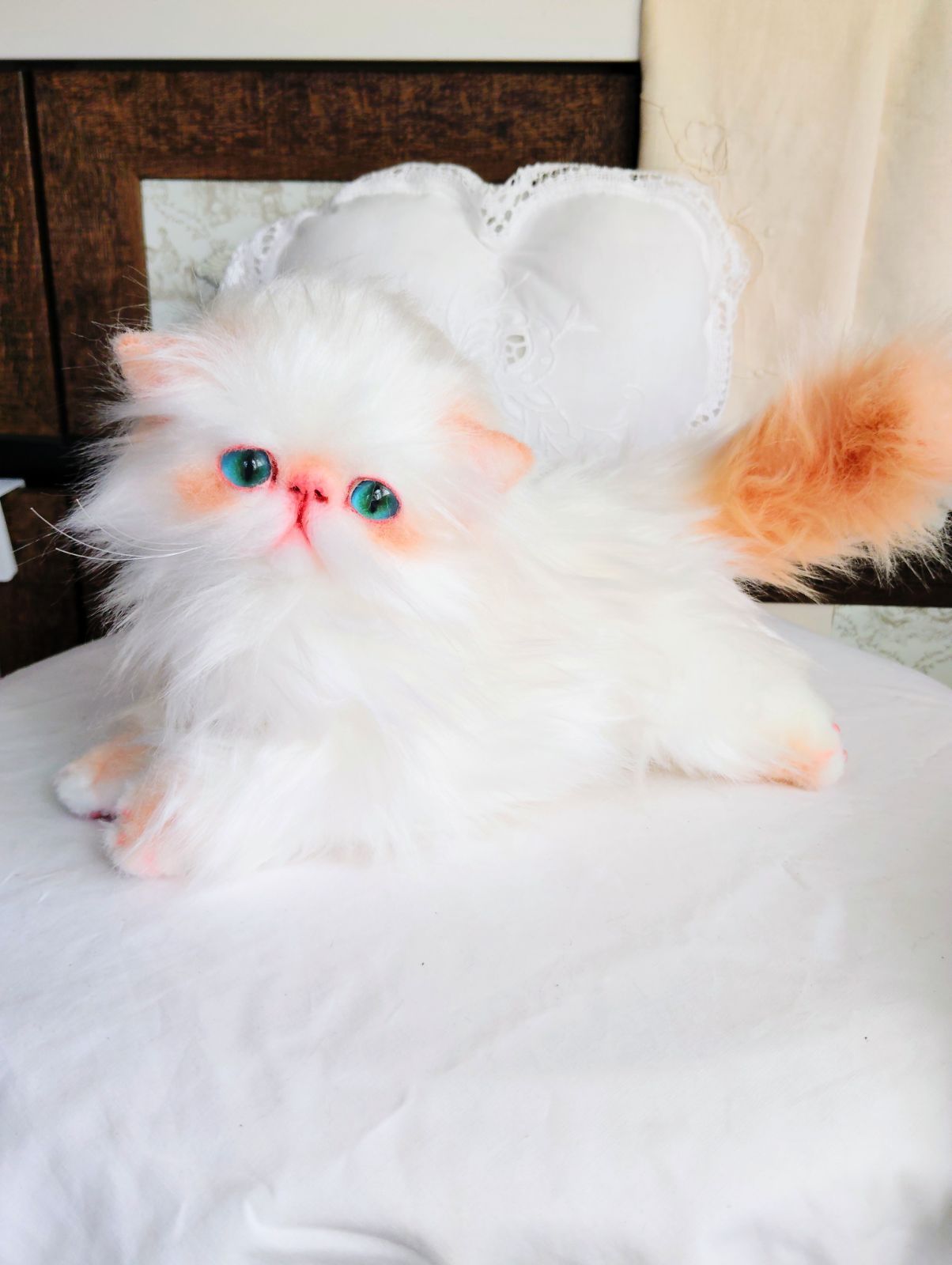 エキゾチックロングヘア子猫ちゃん♡アートドール♡ぬいぐるみ♡大きめ