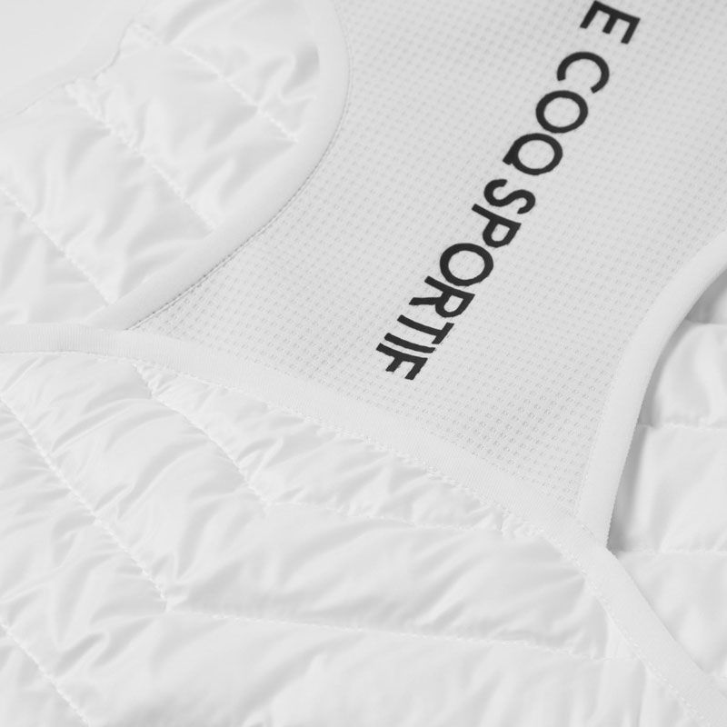 lecoqsportif ルコック パディングベスト テニス ベスト LN5FVE90L WH00 ホワイト LLC-HASEGAWATOSO_COM