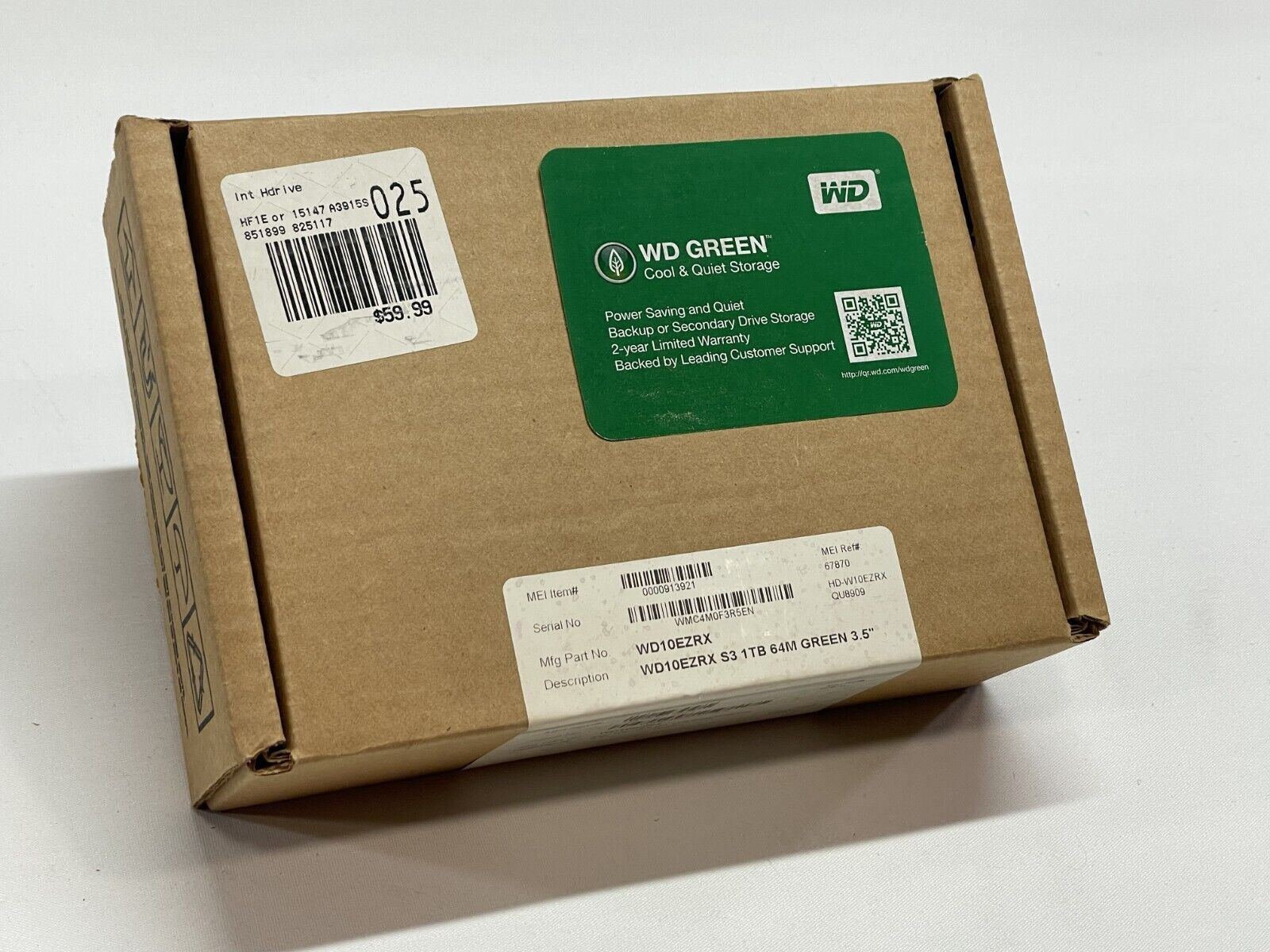 1 TB Western Digital グリーン ハード ドライブ - Western Digital 同梱品