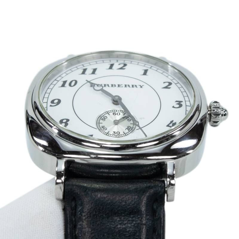 送料無料 バーバリー 腕時計 クォーツ メンズ BU1700 白 ホワイト 黒