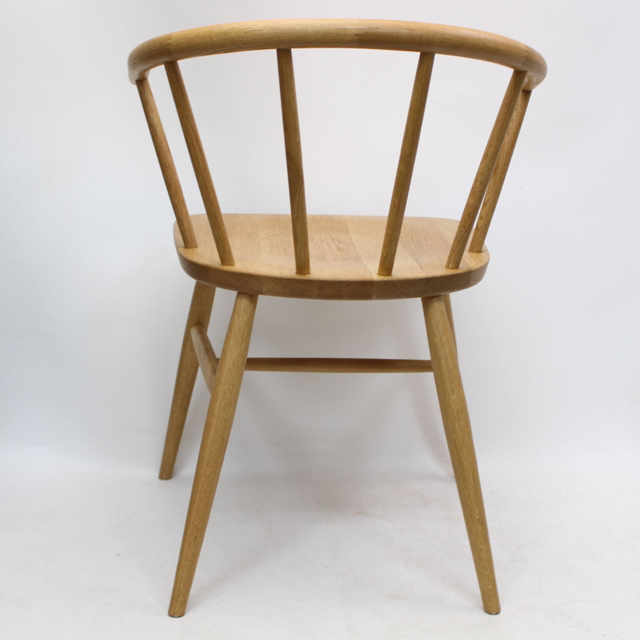 IS644)【美品】無印良品 MUJI : オーク材アームチェア・丸脚