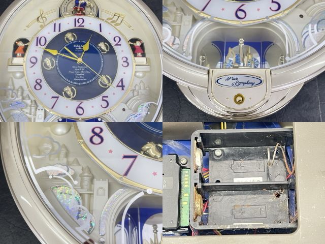 ジャンク SEIKO RE555S からくり時計 【中古】セイコー 掛け時計 電波
