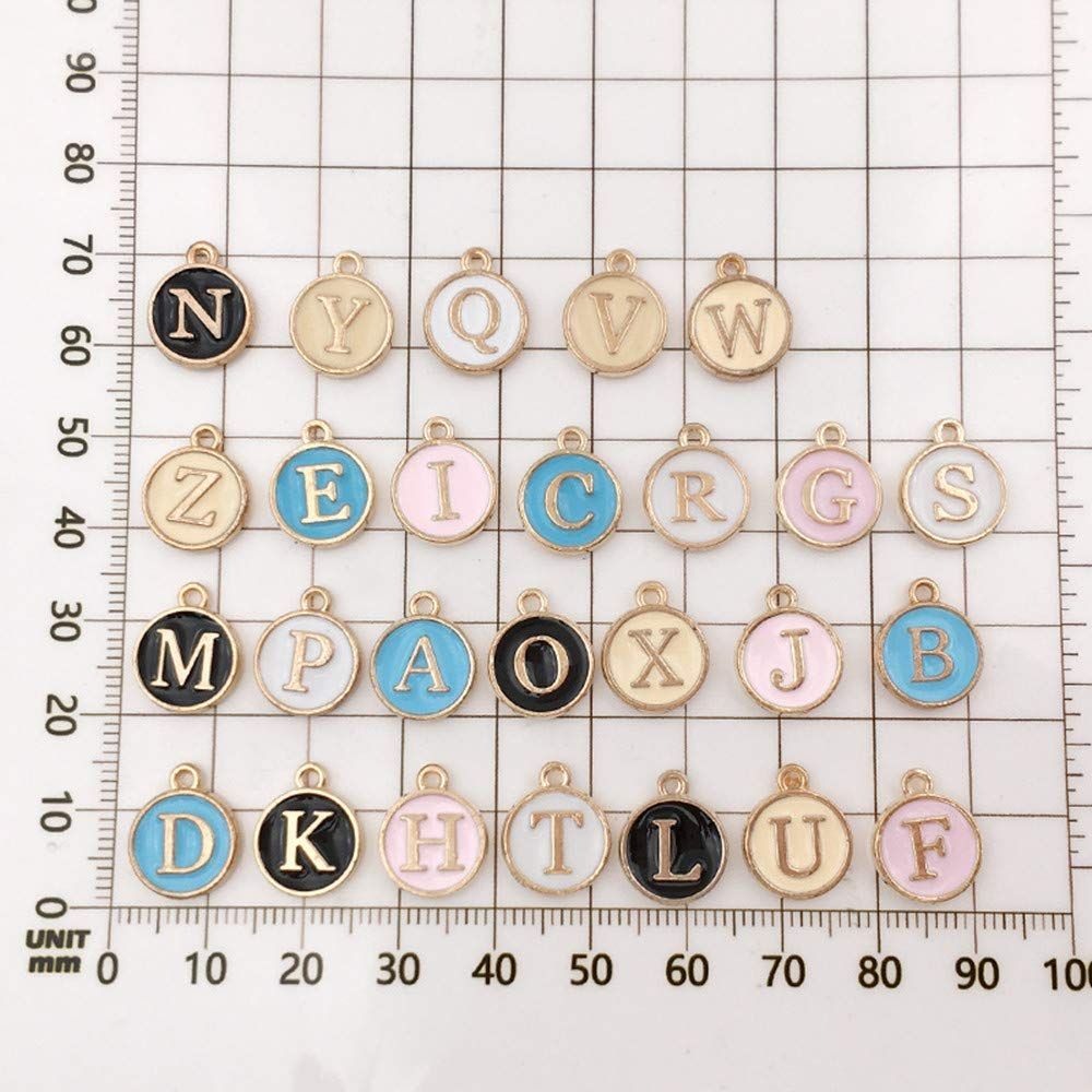 14Kゴールドアルファベットチャーム A-Z ネックレスやブレスレットに Amazon.co.jp: [Harilla] アルファベット チャーム イニシャル