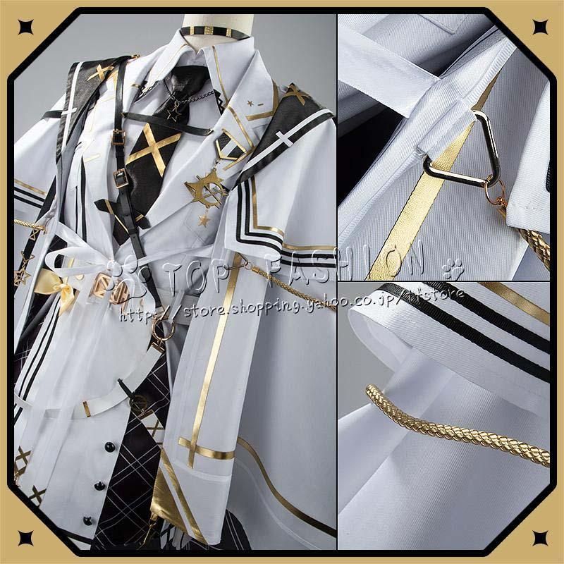 にじさんじ VTuber 星川サラ ほしかわ さら 白軍服 新装 コスプレ 衣装 ウィッグ 靴 道具別売り WWW_IBETON_RU