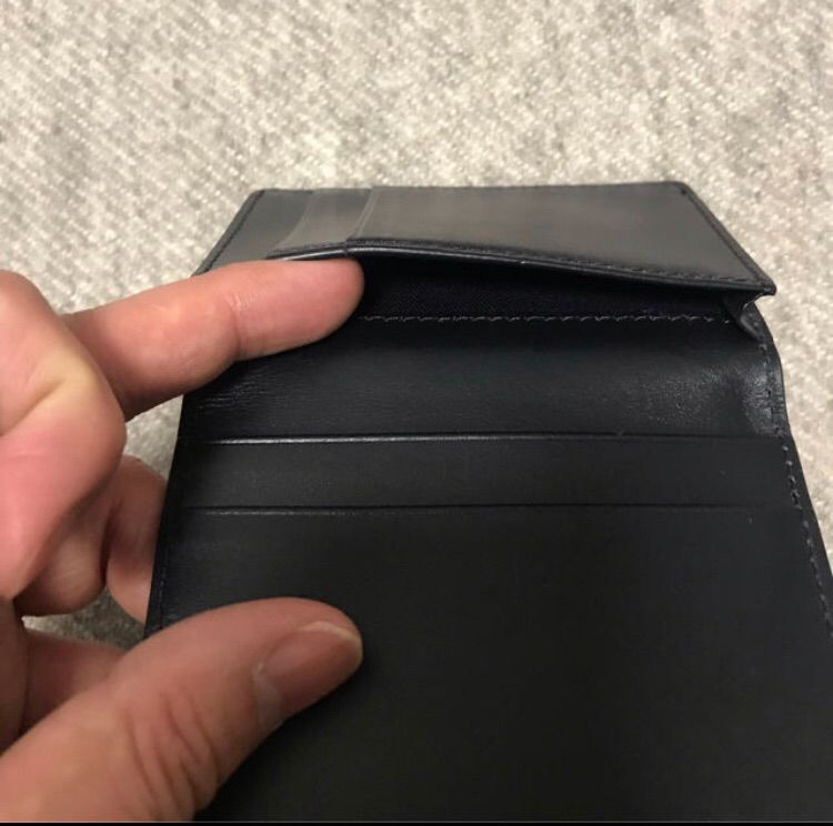 未使用】A.P.C. カードケース 濃紺 apcアーペーセーロゴカードホルダー  