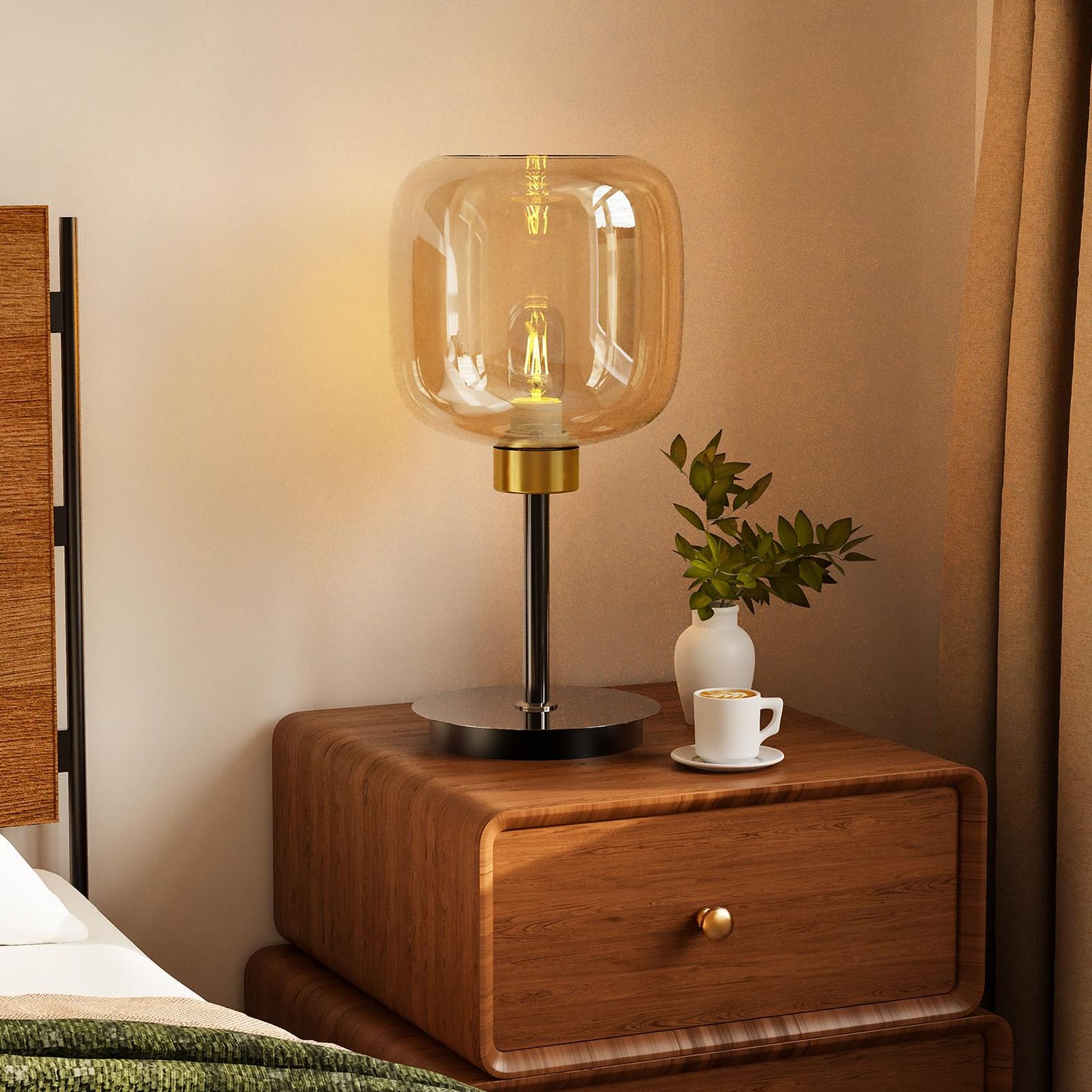 テーブルライト 卓上 寝室 和室 おしゃれ 照明 間接照明 ベッドサイドランプ アンティーク デスクライト ルームライト テーブルランプ 暖色 Susire