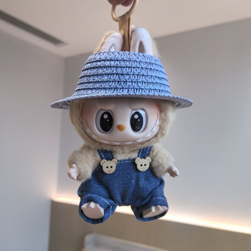 Labubu ラブブ ぬい服 着ぐるみ セットアップ 黑色 青色 3点