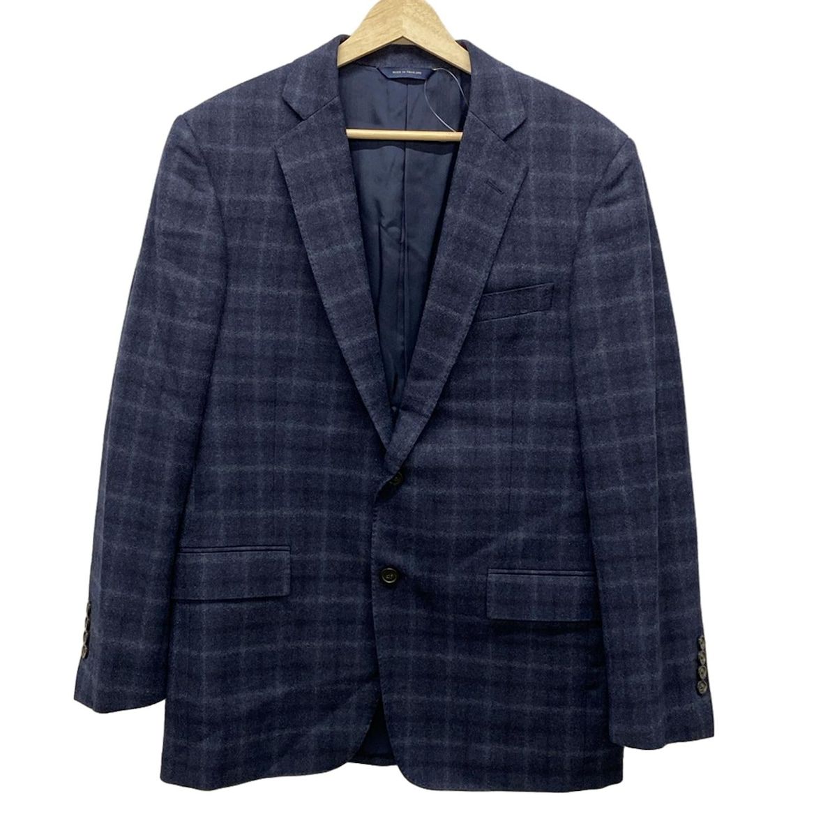 BrooksBrothers ブルックスブラザーズ ジャケット サイズU.K39 メンズ - ネイビー×マルチ 長袖|秋|冬|肩パット|チェック柄