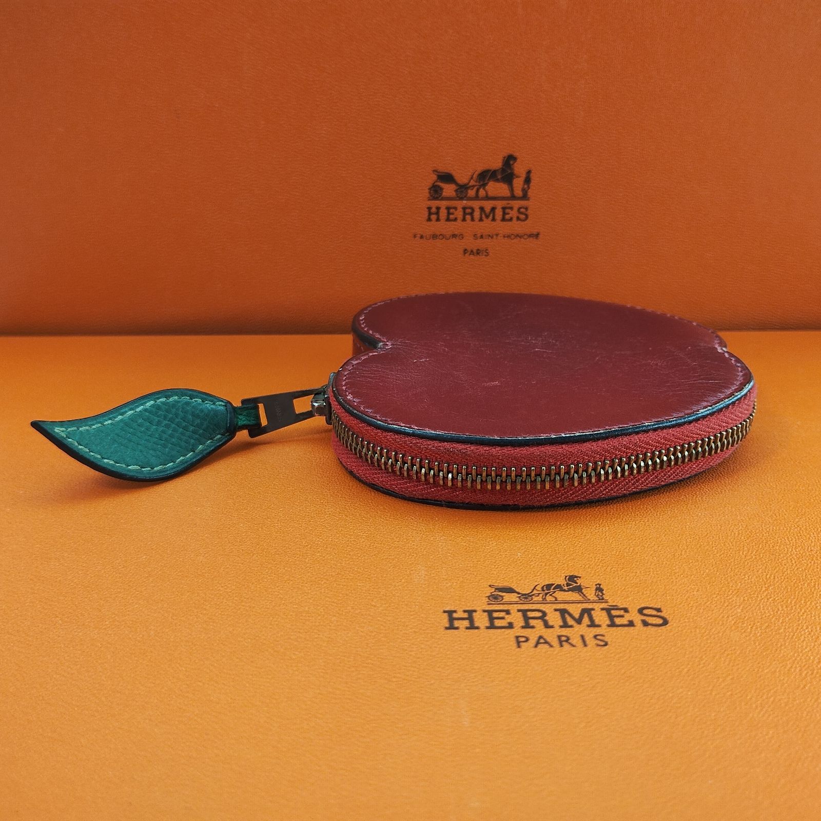 エルメス アップル コインケース ファスナー りんご エルメス HERMES フルーツコインケース アップル りんご