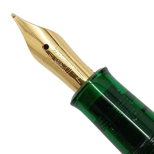 緑 ペリカン Pelikan トラディショナル M200 万年筆 M ヴィンテージペン スケルトン G5専用ケース・箱付きMB/E1