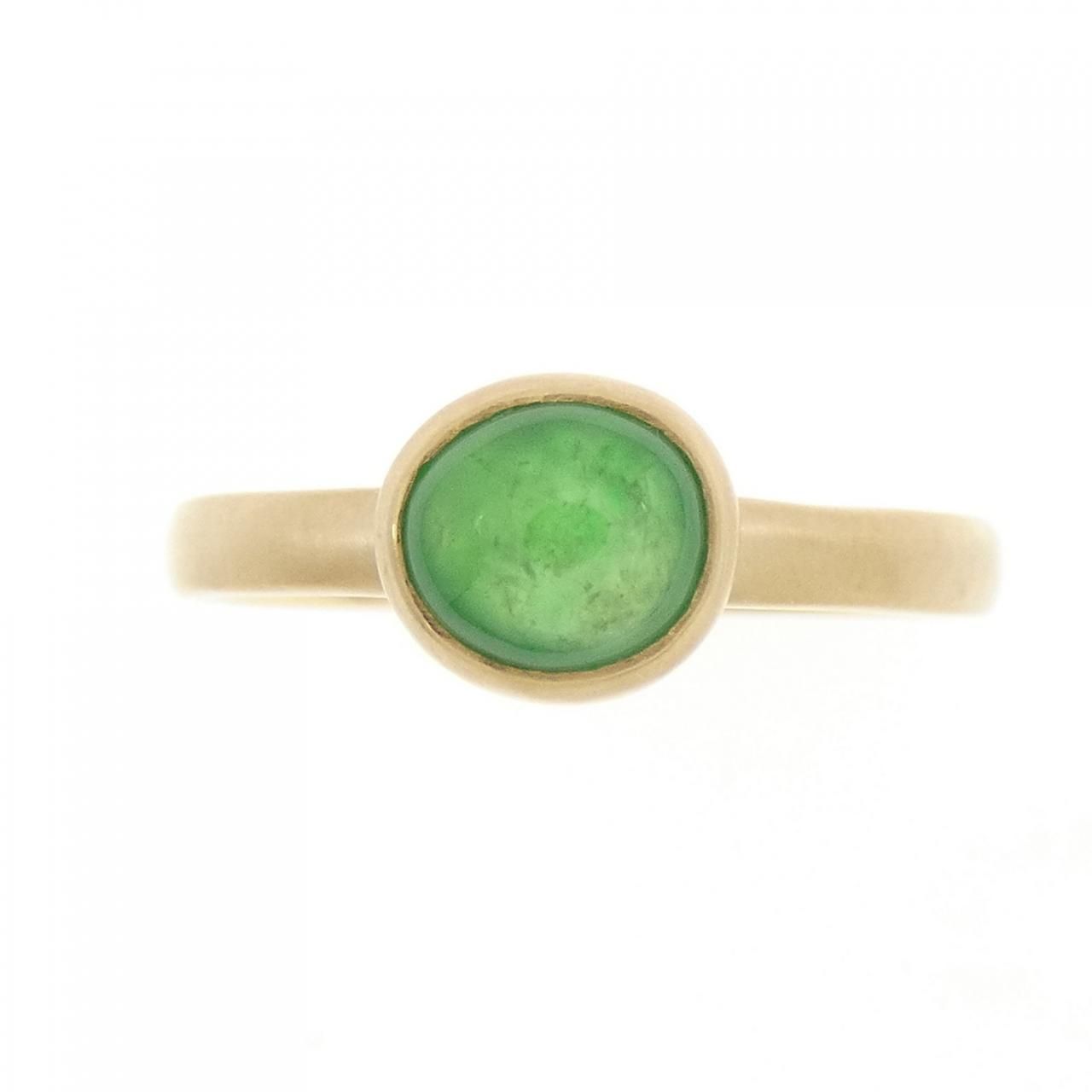 K18YG ヒスイ リング 0.91CT - メルカリ 