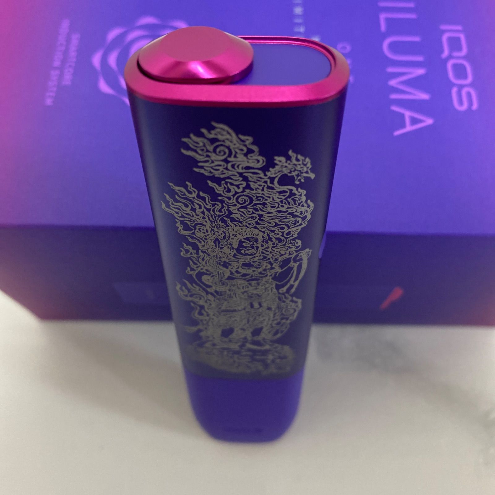 不動明王 不死鳥 iQOS ILUMA ONE アイコス イルマ ワン レーザー加工