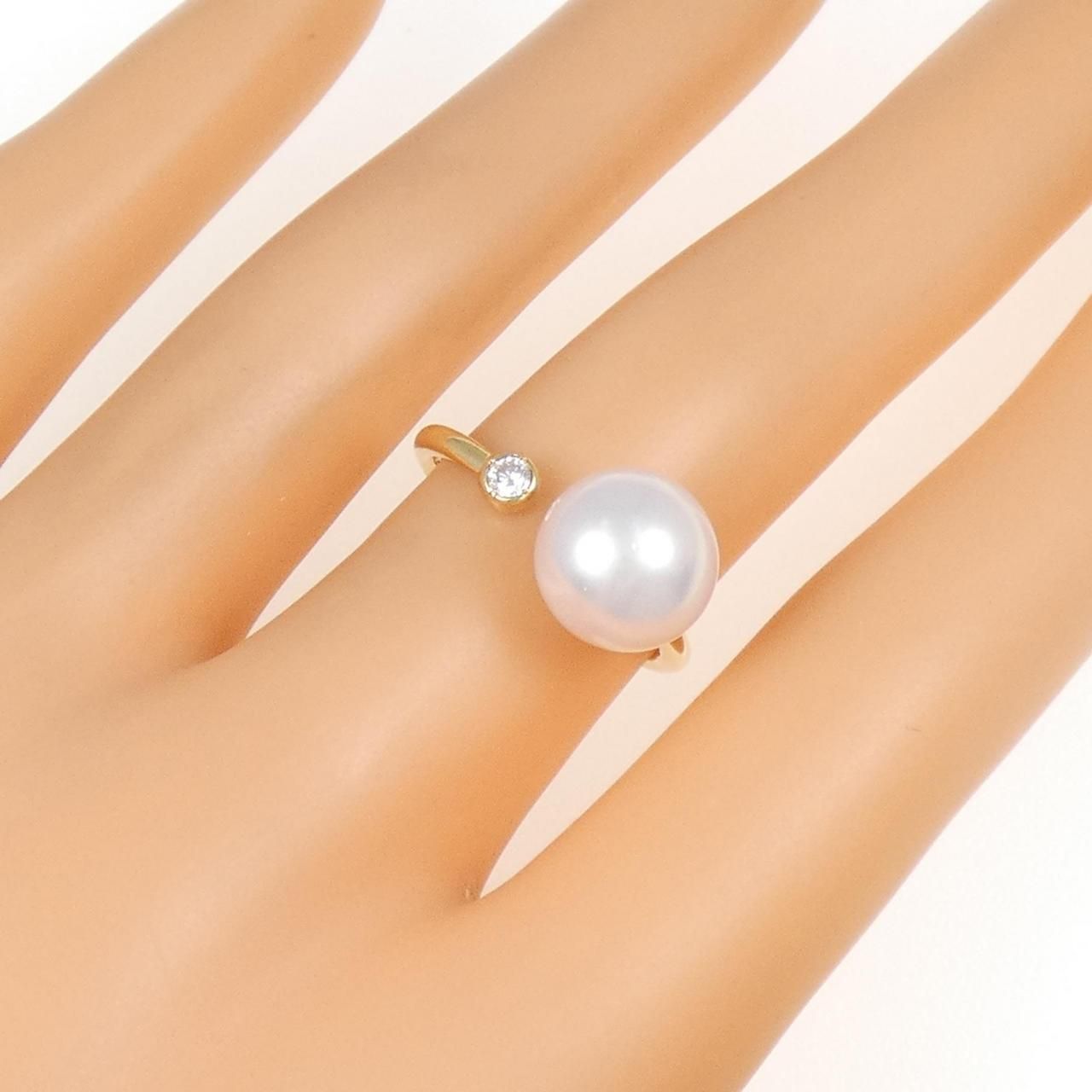 K18YG アコヤパール リング 9.5mm - メルカリ 