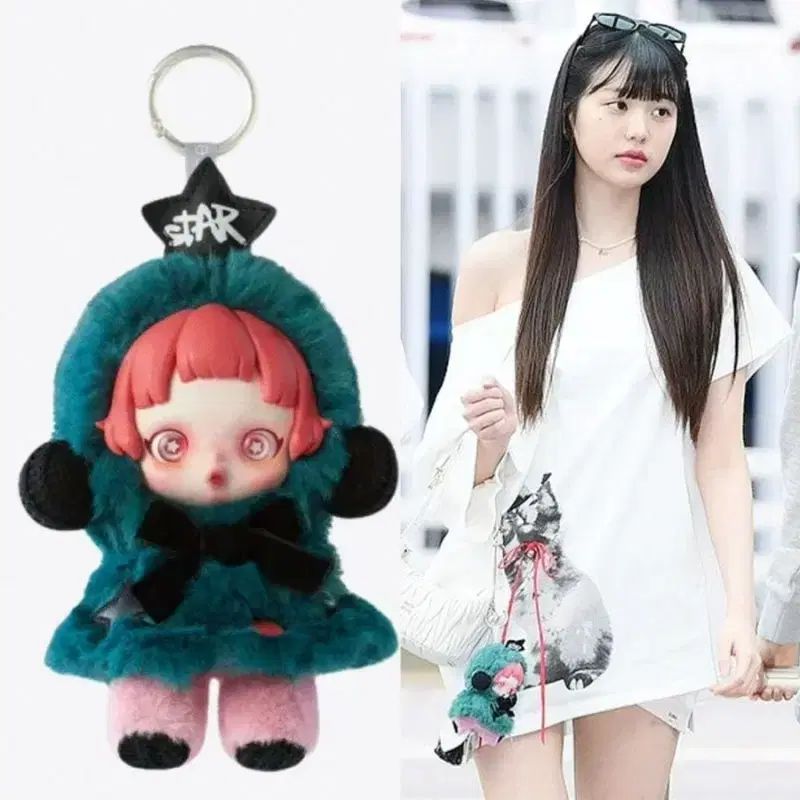 skull panda 2点　キーホルダー SKULLPANDA スカルパンダ ぬいぐるみキーホルダー2体セット内袋